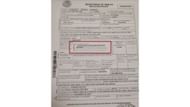 the death certificate that indicates cause of death (image via Baja California Sur State Attorney's Office)